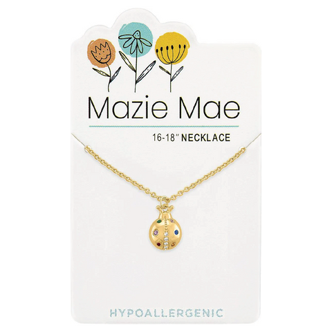 Gold Ladybug Necklace