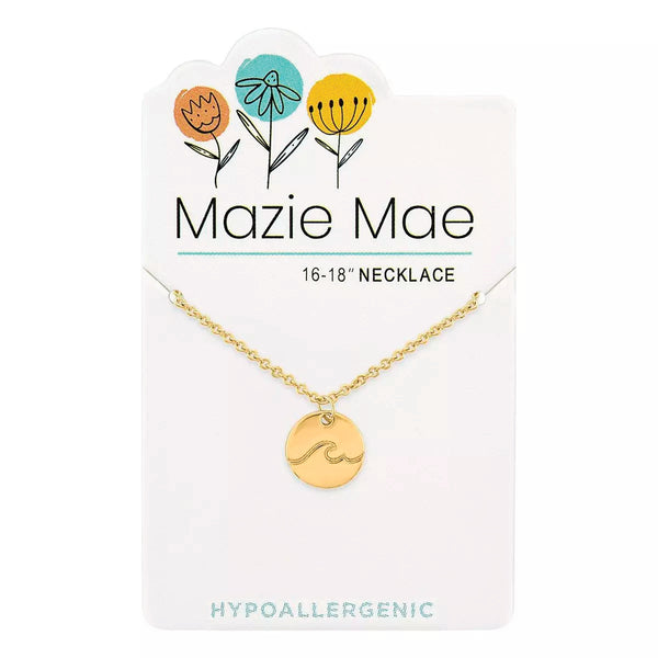 Gold Wave Necklace 