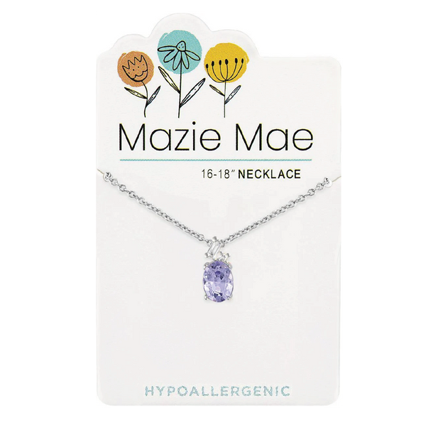 Silver Amethyst Necklace