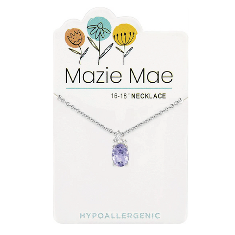 Silver Amethyst Necklace
