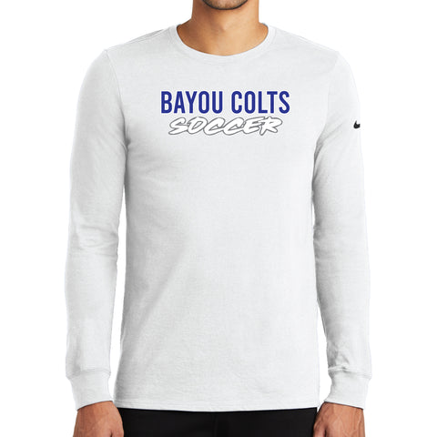 Bayou Soccer Brush Nike Core Cotton Long Sleeve Tee