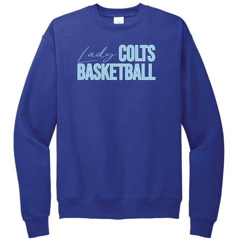 Lady Colts Bball Crewneck Sweatshirt