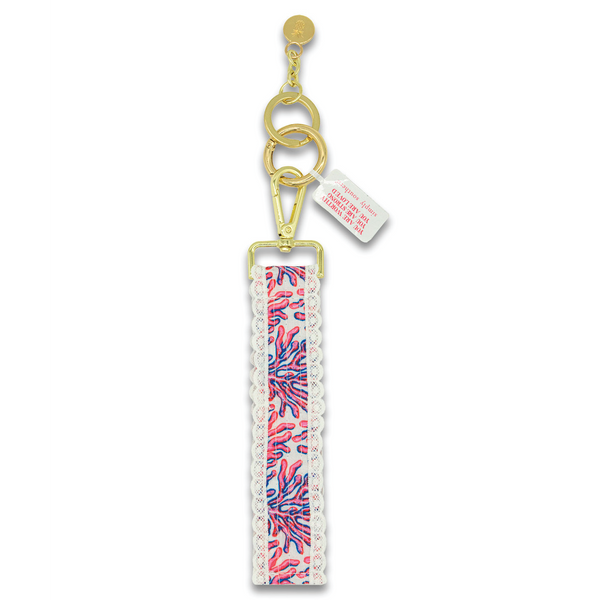 Coral Lace Keyfob