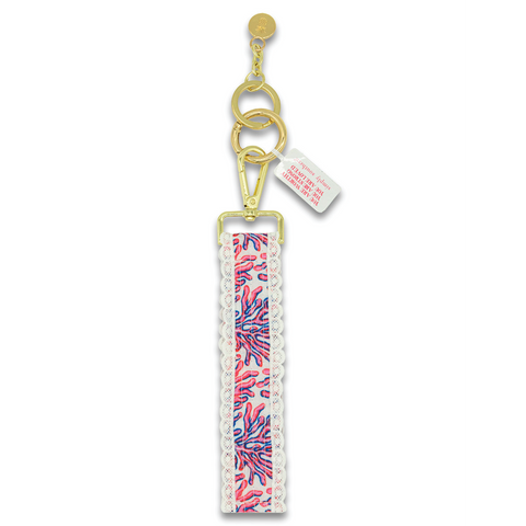 Coral Lace Keyfob