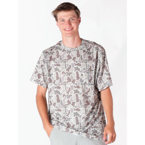 Simply Southern® Grey Camo Tee