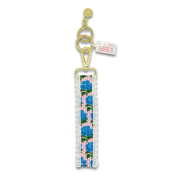 Blue Hydrangea Lace Keyfob