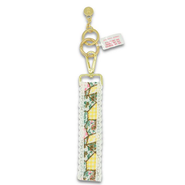 Yellow Patch Lace Keyfob