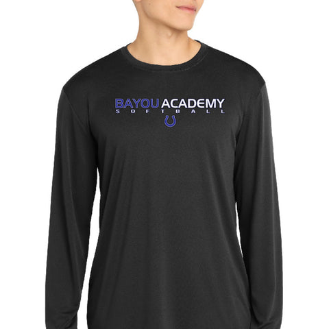 BA Softball Wordmark  Dri-Fit Tee - Long Sleeve