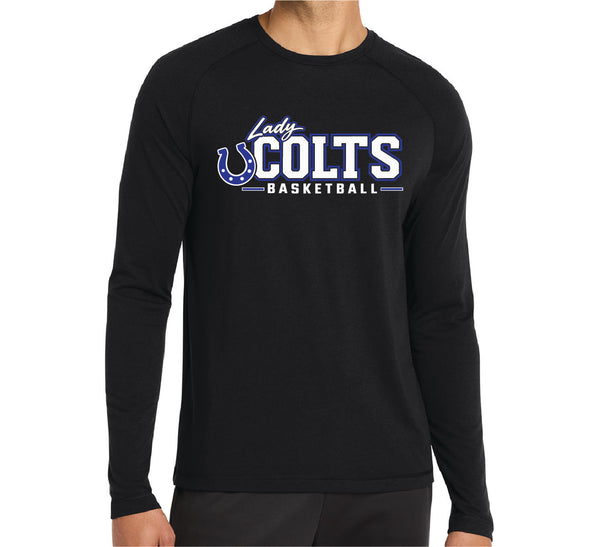 Lady Colts Bball Long Sleeve Dri-Fit Tee 26': BLACK
