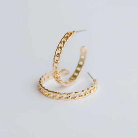 Arlo Medium Hoop Earrings