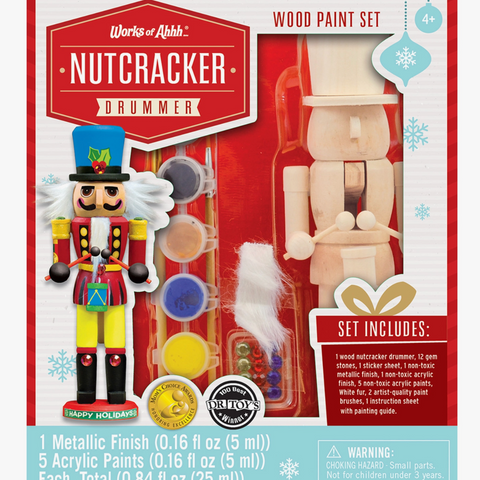 Nutcracker Drummer Wooden Paint Set