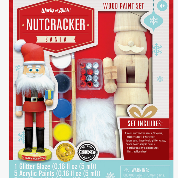 Nutcracker Santa Wooden Paint Set