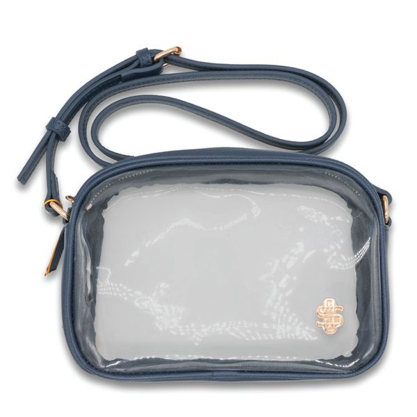 Simply Southern Clear Stadium Purse: Navy