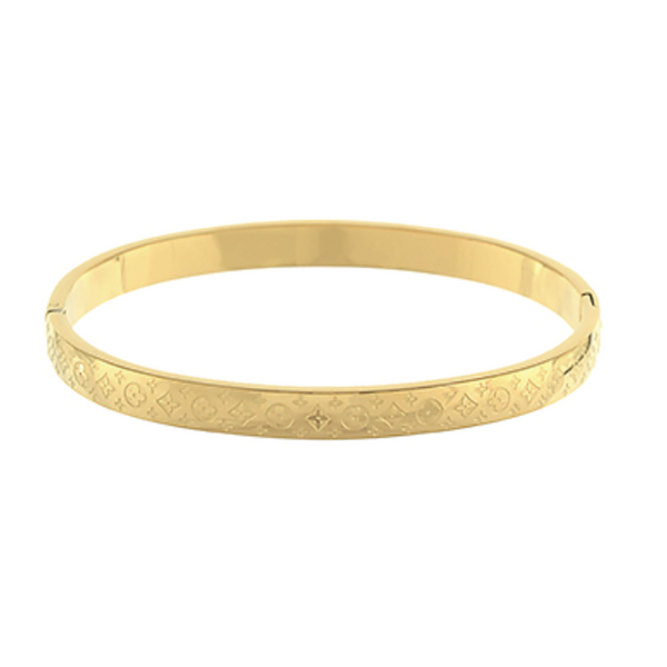 Engraved Bangle Bracelet