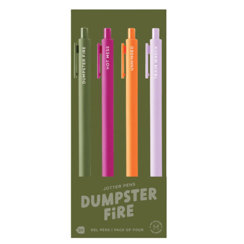 Jotter Pen Set: Dumpster Fire