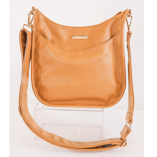 Malibu Leather Crossbody: Chai