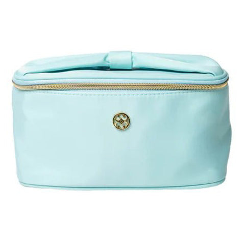 Light Blue Kiss & Makeup Cosmetic Bag