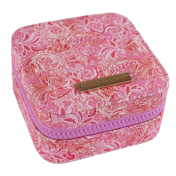 Simply Southern® Jewelry Case: Pink Paisley