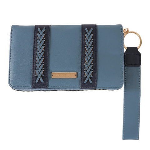 Simply Southern® Leather Phone Wallet: Azur