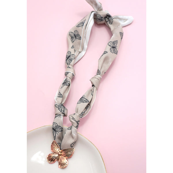 Scarf Charm Necklace: Butterfly