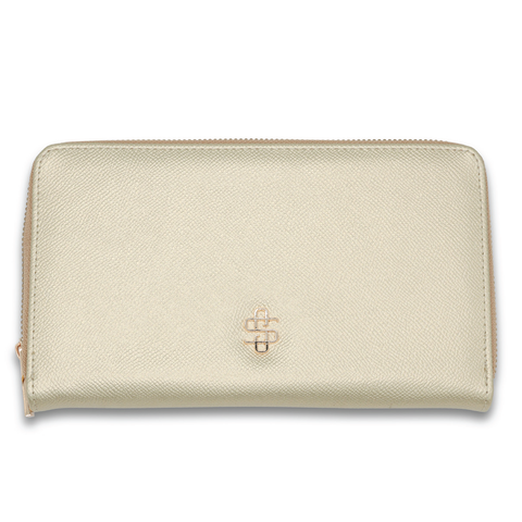Simply Southern® Vegan Leather Wallet: Gold