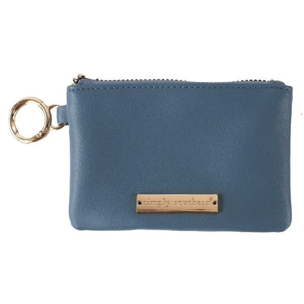 Simply Southern® Leather ID Wallet: Azur