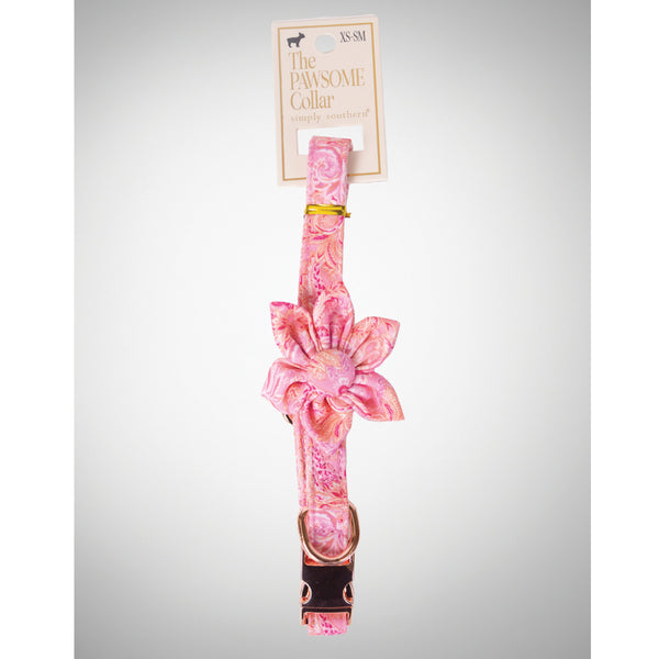 Simply Southern® Pet Collar: Pink Paisley