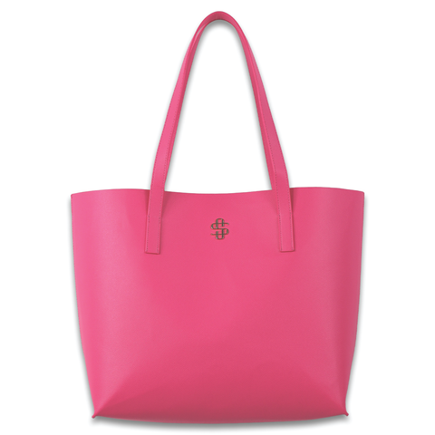 Simply Southern® Vegan Leather Tote: Pink