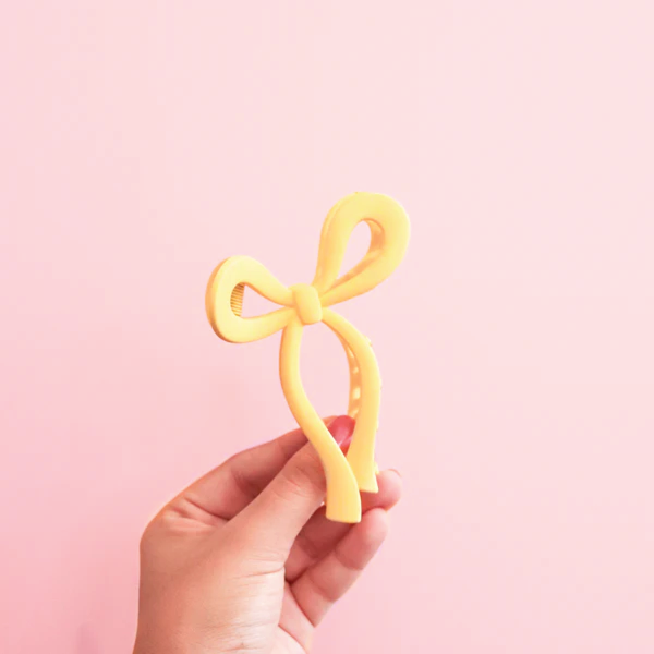 Lemon Bow Clip