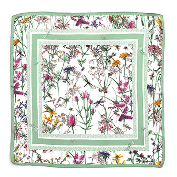 Mint Floral Dragonfly Scarf - Heidisonline