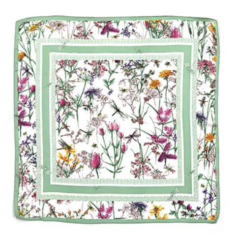 Mint Floral Dragonfly Scarf - Heidisonline