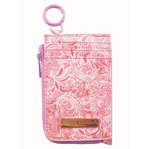 Simply Southern® ID Coin Wallet - Pink Paisley