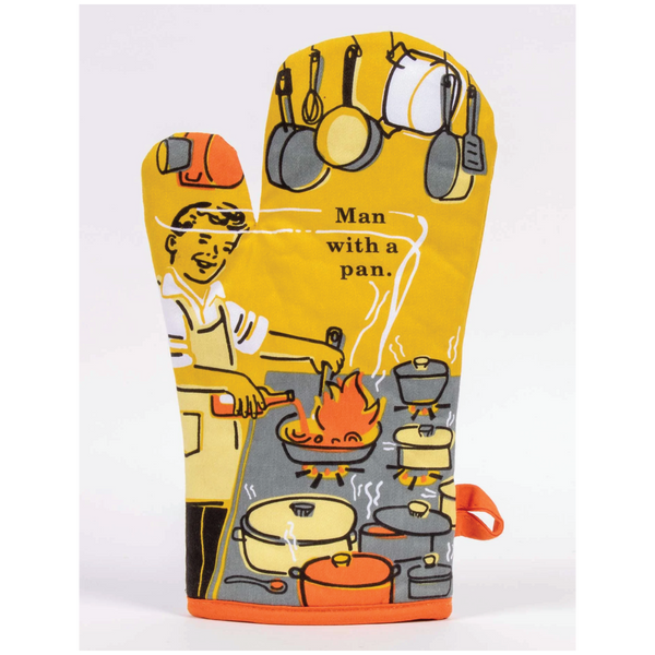 Man With A Pan Oven Mitt