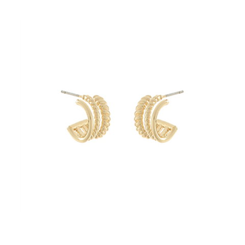 3 Line Rope Texture Hoops