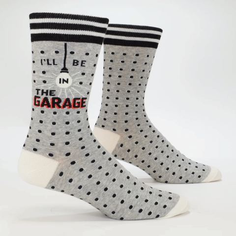 I'll Be in Garage Men's Crew Socks