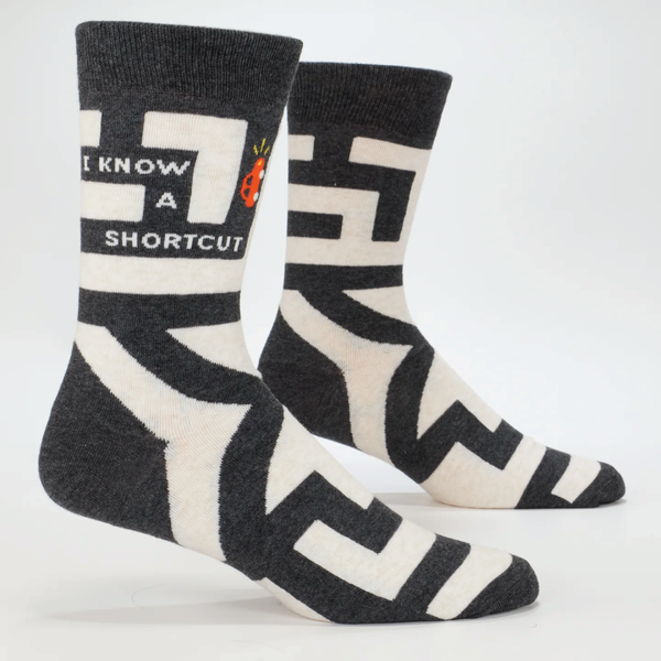 I Know A Shortcut Men's Crew Socks