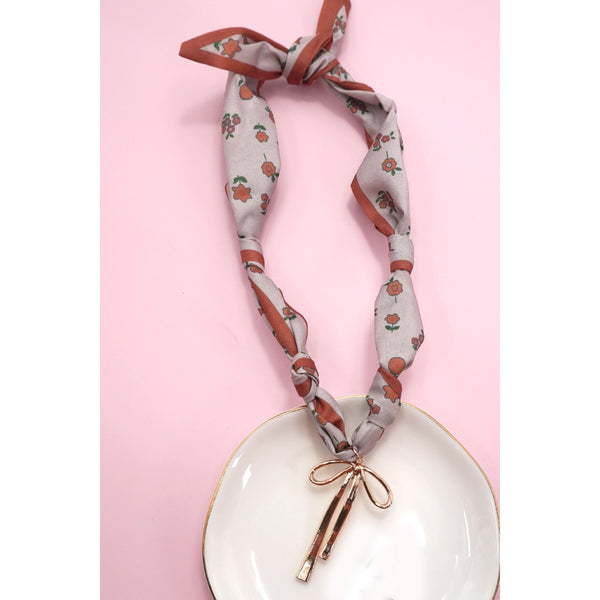Scarf Charm Necklace: Earthy