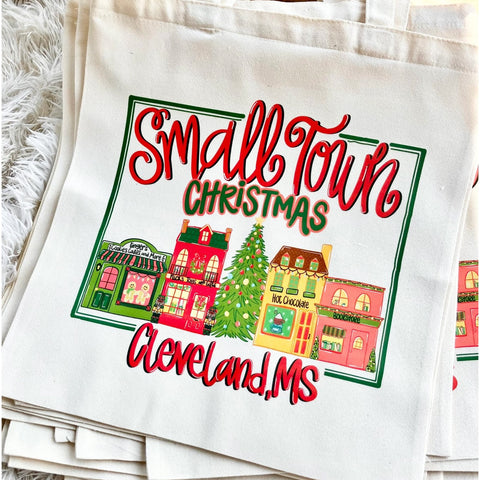 Canvas Cleveland, MS Christmas Tote