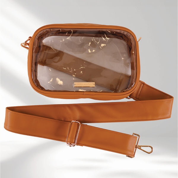 Simply Southern Clear Stadium Crossbody: Chai