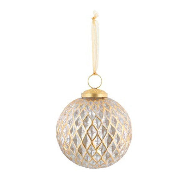 Gold Foil Diamond Ornament Ball