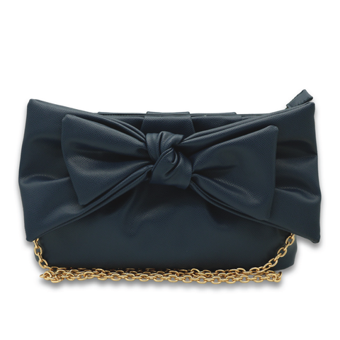 Simply Southern® Crossbody Bow Purse: Navy