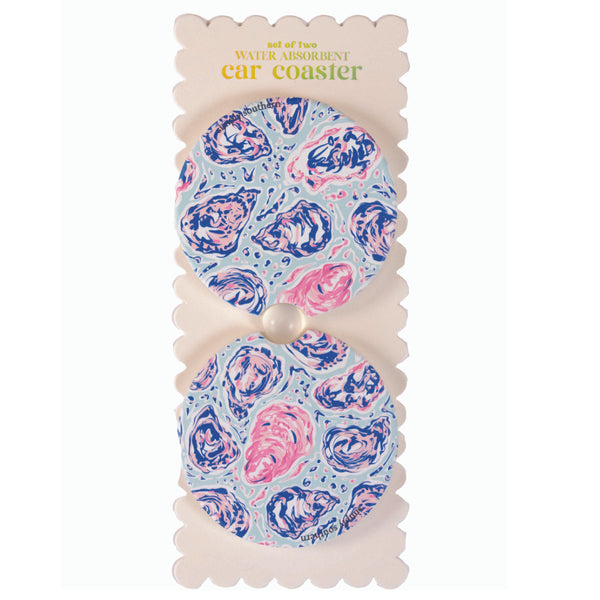 Simply Southern® Car Coasters Set: Oyster