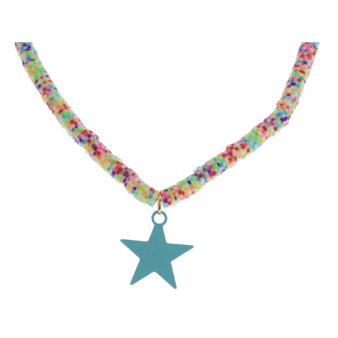 Color Splash Necklace: Mint Star