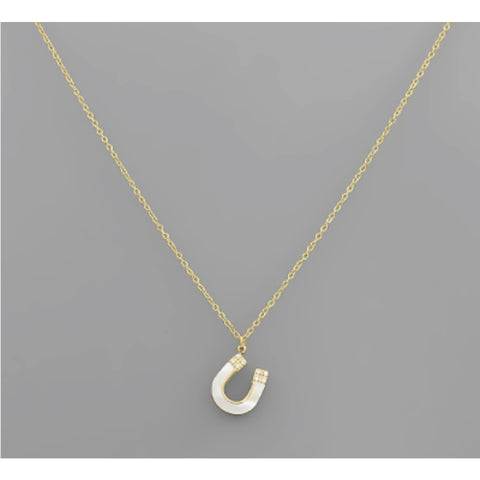 Horseshoe Shell Pendant Necklace