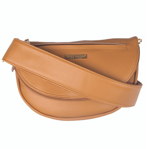 Charleston Leather Crossbody: Chai