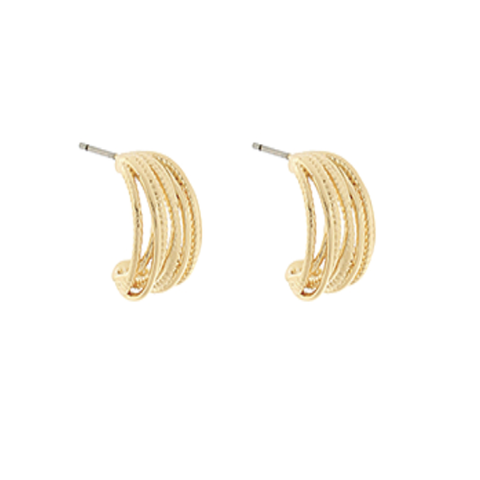 Multi Layered Rope Hoop Earrings