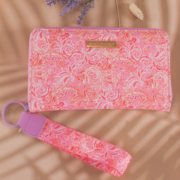 Simply Southern® Phone Wallet: Pink Paisley