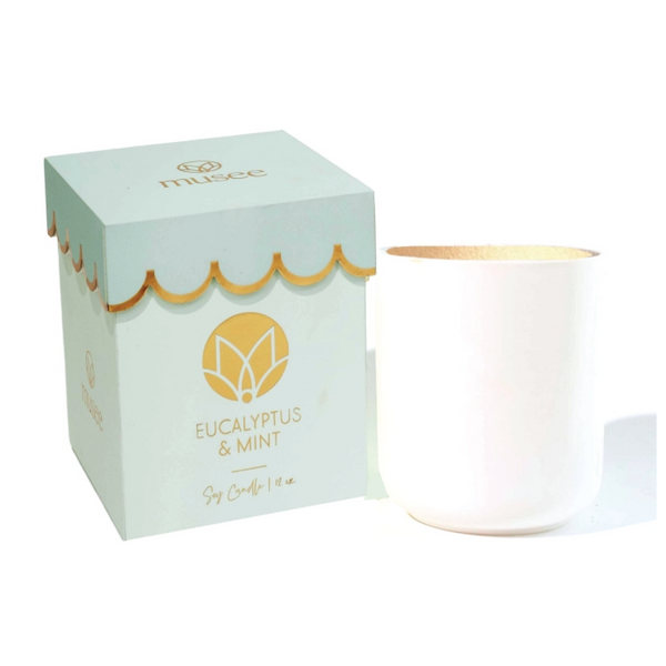 Eucalyptus & Mint Soy Candle - Heidisonline
