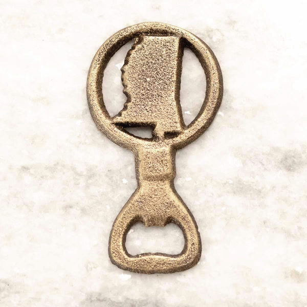 Mississippi Antique Gold Bottle Opener