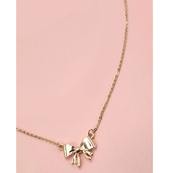 Mini Bow Ribbons Necklace
